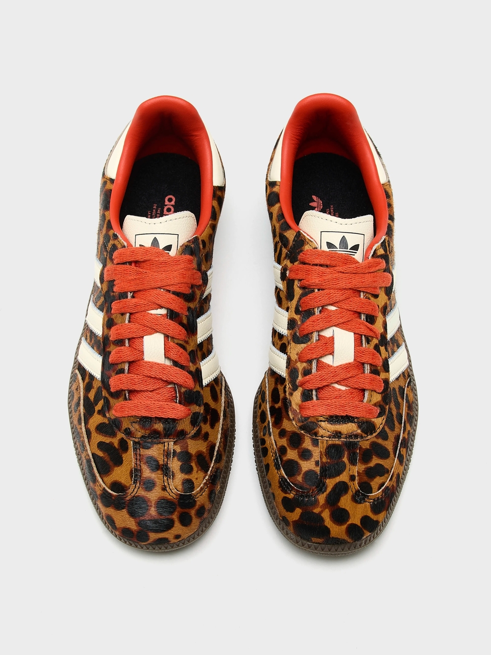 Mens Adidas Sambas Original OG Leopard Print Sneakers - Picture 3 of 7
